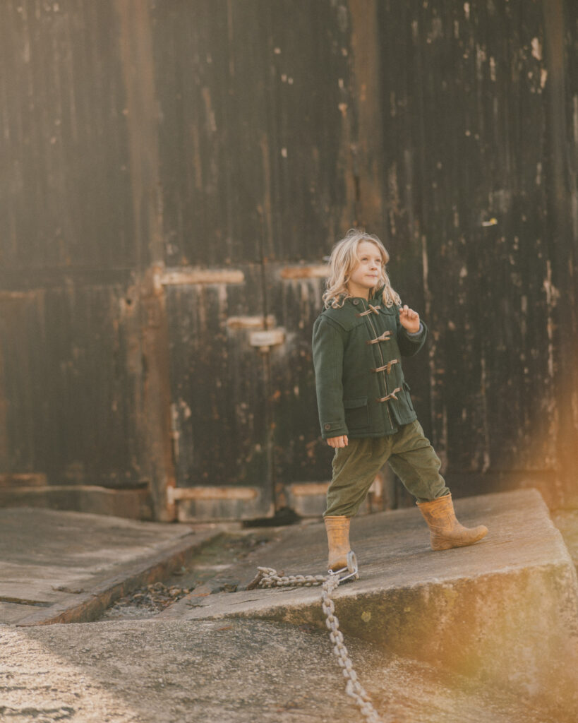 Photo of child at the Lizard Cornwall