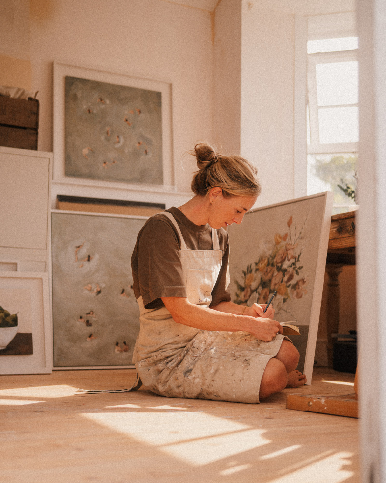 Independent maker photographed at work in Cornwall